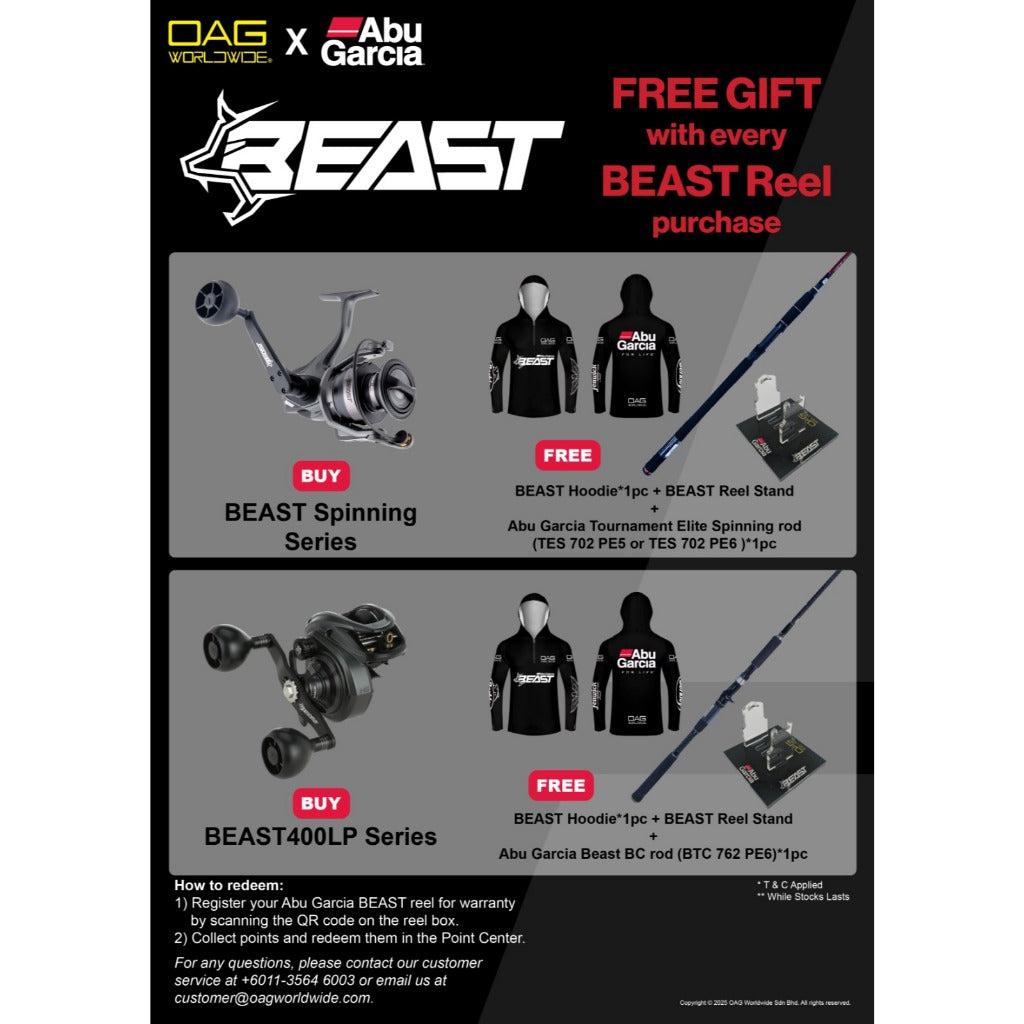 Abu Garcia Beast (400) - BC Reel Series [ Made in Korea ]