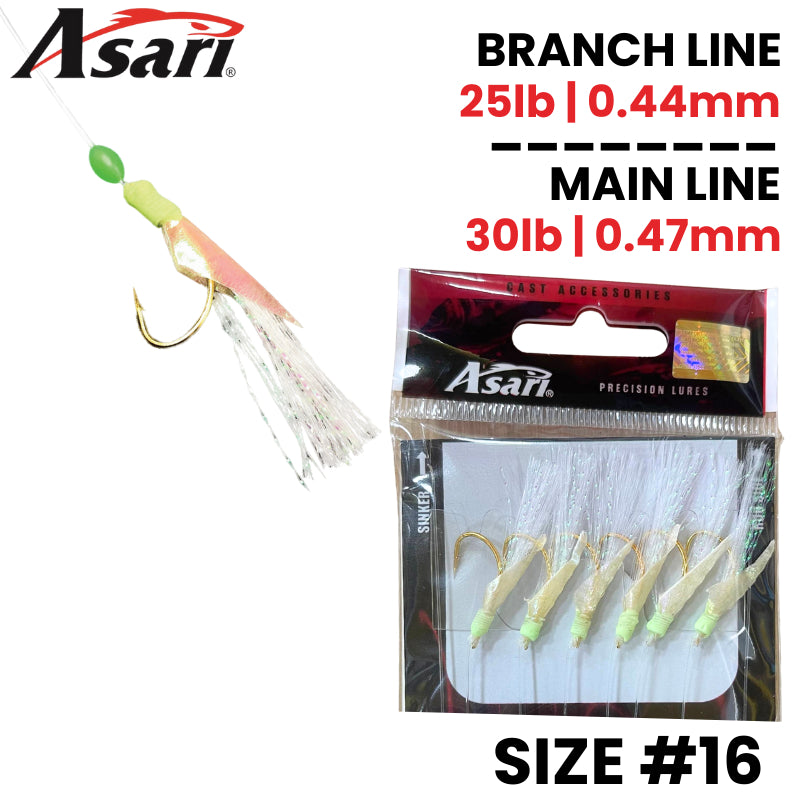 ASARI 838 Fish Skin Sabiki - Apollo