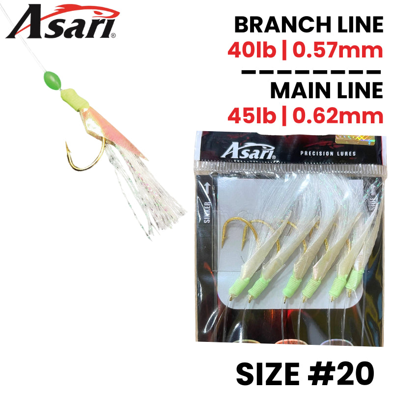 ASARI 838 Fish Skin Sabiki - Apollo