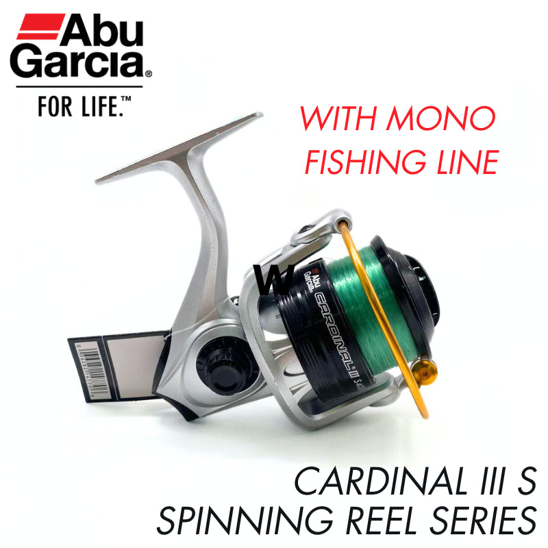 Abu Garcia Cardinal III S - Spinning Reel Series with Mono Fishing Line