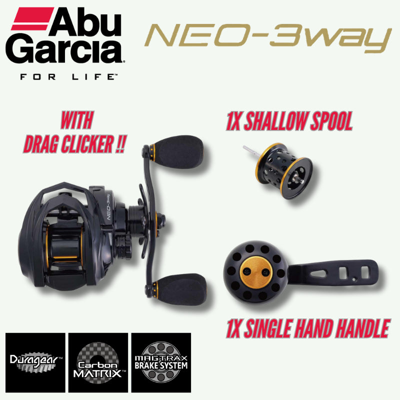 Abu Garcia Neo - 3Way 7-L [ With Freegift ] BC Reel Series JDM