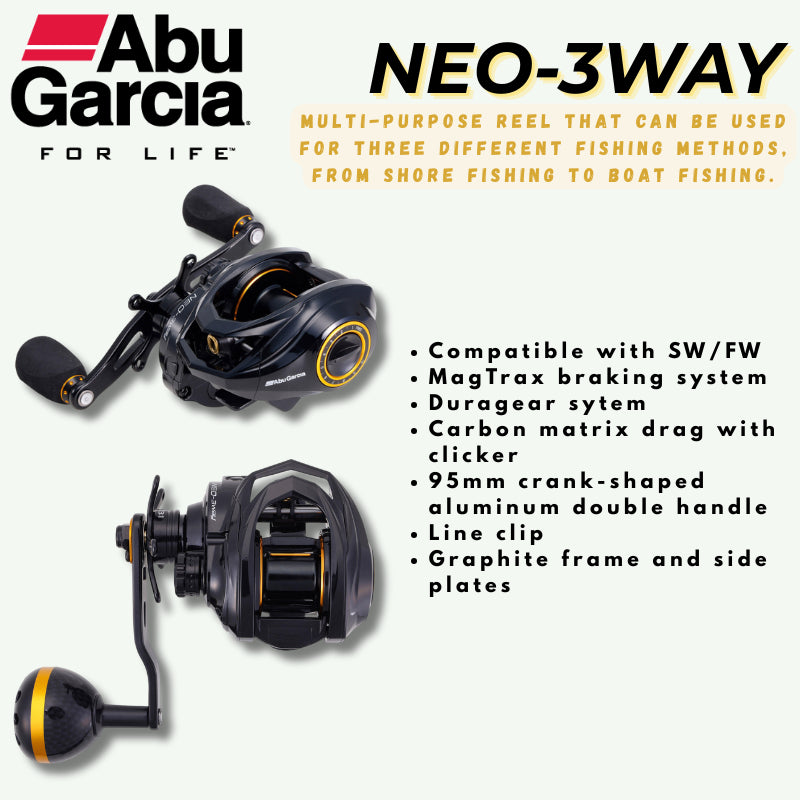Abu Garcia Neo - 3Way 7-L [ With Freegift ] BC Reel Series JDM