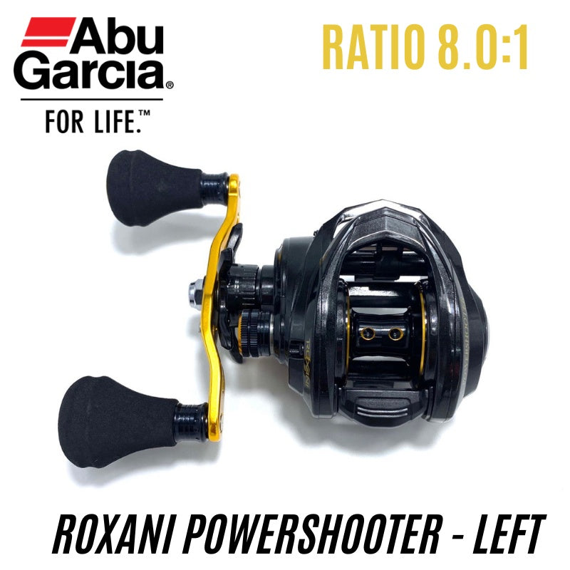 Abu Garcia Roxani PowerShooter (Left Hand) W/ Line Clicker - (Made in Korea) BC Reel