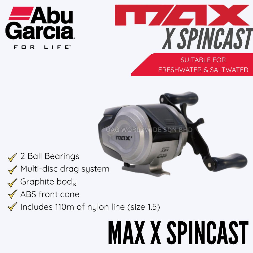Abu Garcia Max X Spincast - Spin Cast Reel