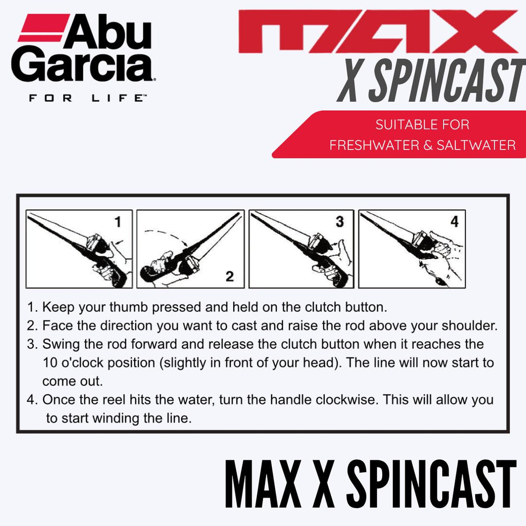Abu Garcia Max X Spincast - Spin Cast Reel