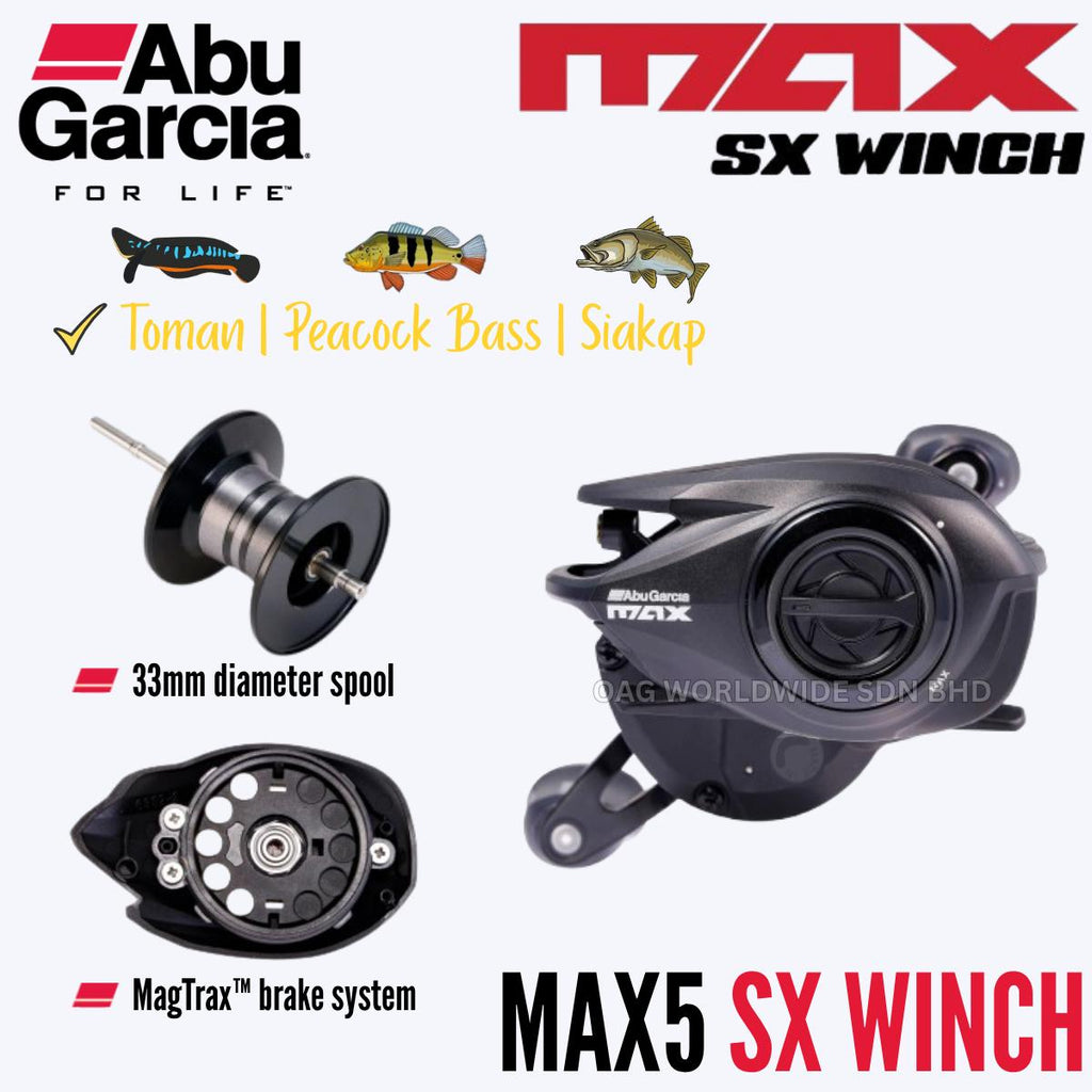 Abu Garcia Max5 SX Winch - BC Reel Series Max5 SX Winch