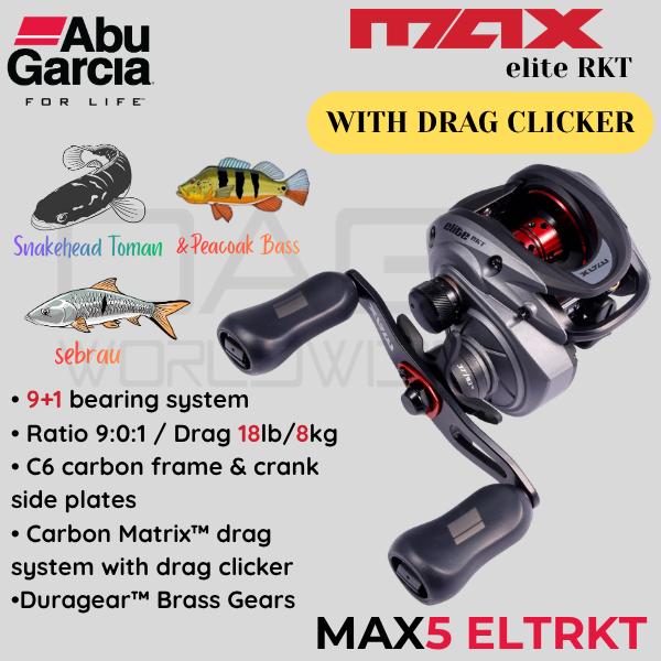 NEW Abu Garcia Max5 ELITE ROCKET [With Drag Clicker] - BaitCasting Reel Series Max 5 ELTRKT