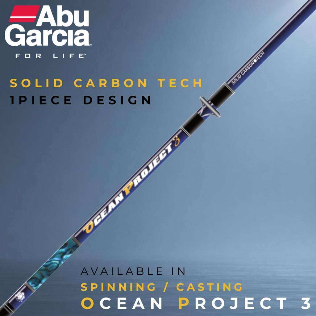 NEW Abu Garcia Ocean Project 3 (OAG) - Solid Carbon Jigging Spinning/Casting Rod Series Ocean Project3