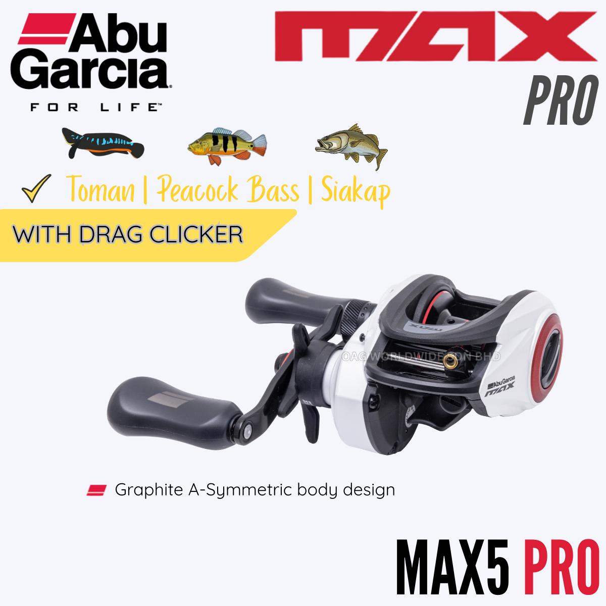 NEW Abu Garcia Max5 Pro [With Drag Clicker] - BC Reel Series Max 5 Pro