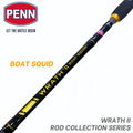 Penn Wrath II - 3pc Squid Boat Rod Solid Tip