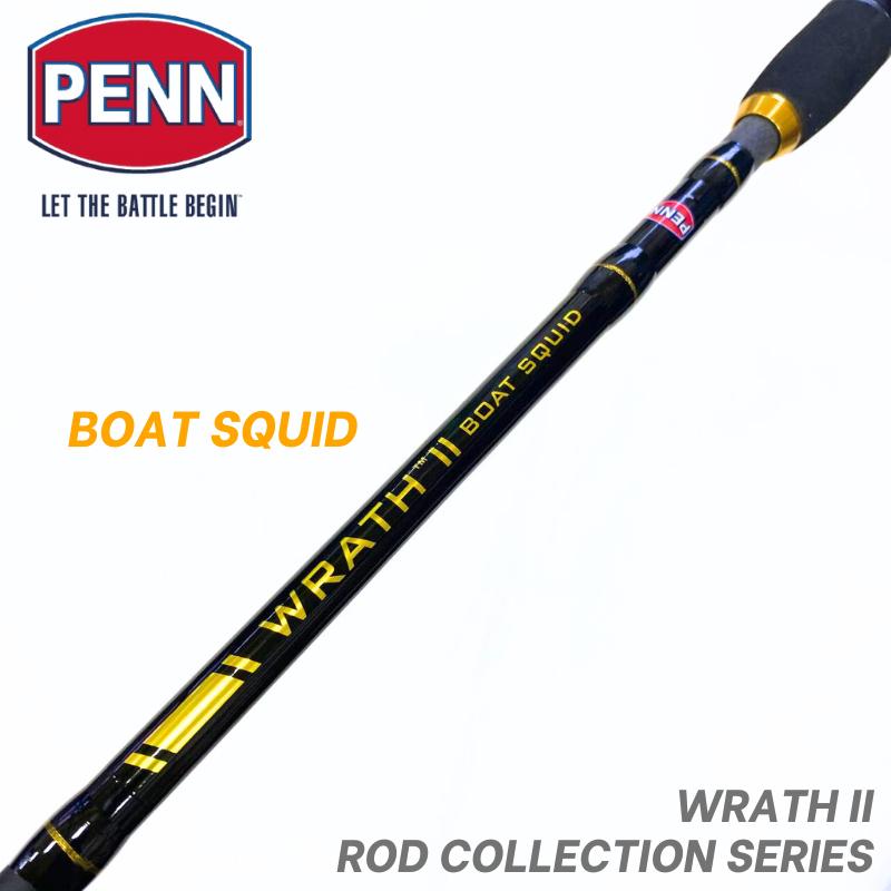 Penn Wrath II - 3pc Squid Boat Rod Solid Tip