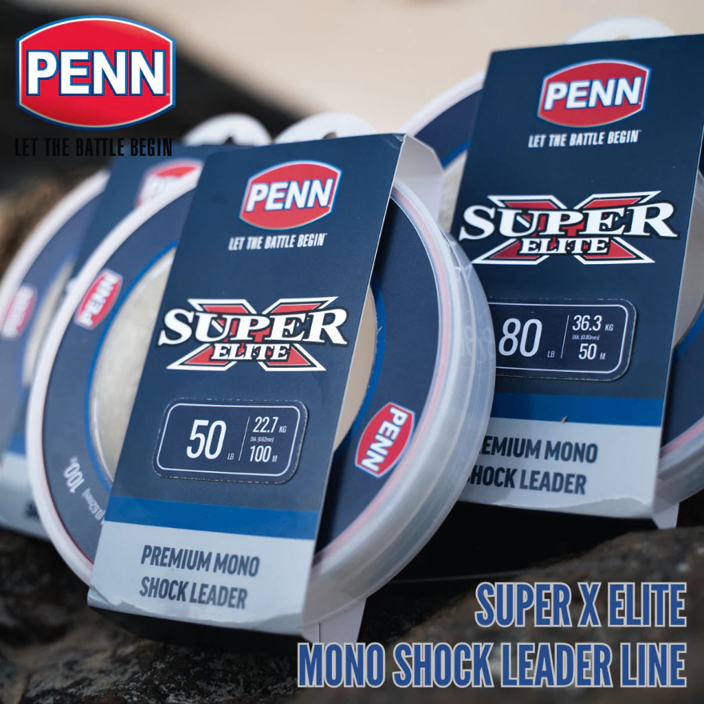 New Penn Super X Elite - Mono Shock Leader Line 100m/50m